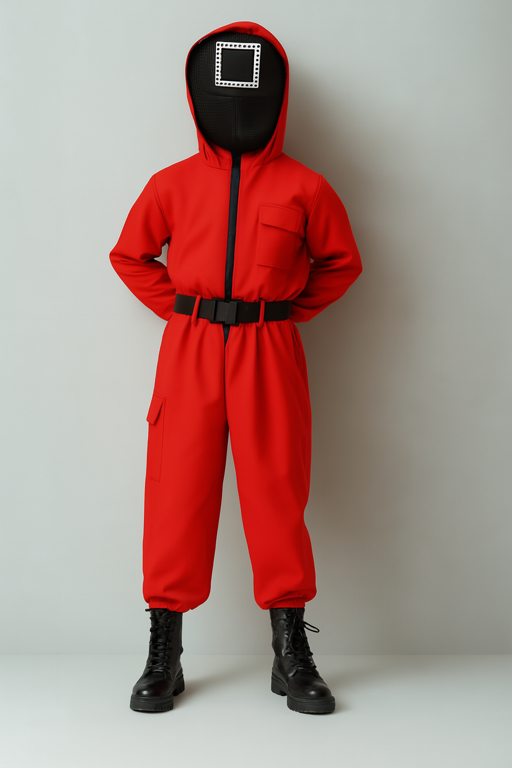 Disfraz de Halloween para Niños con Mono | Conjunto con Máscara con Capucha