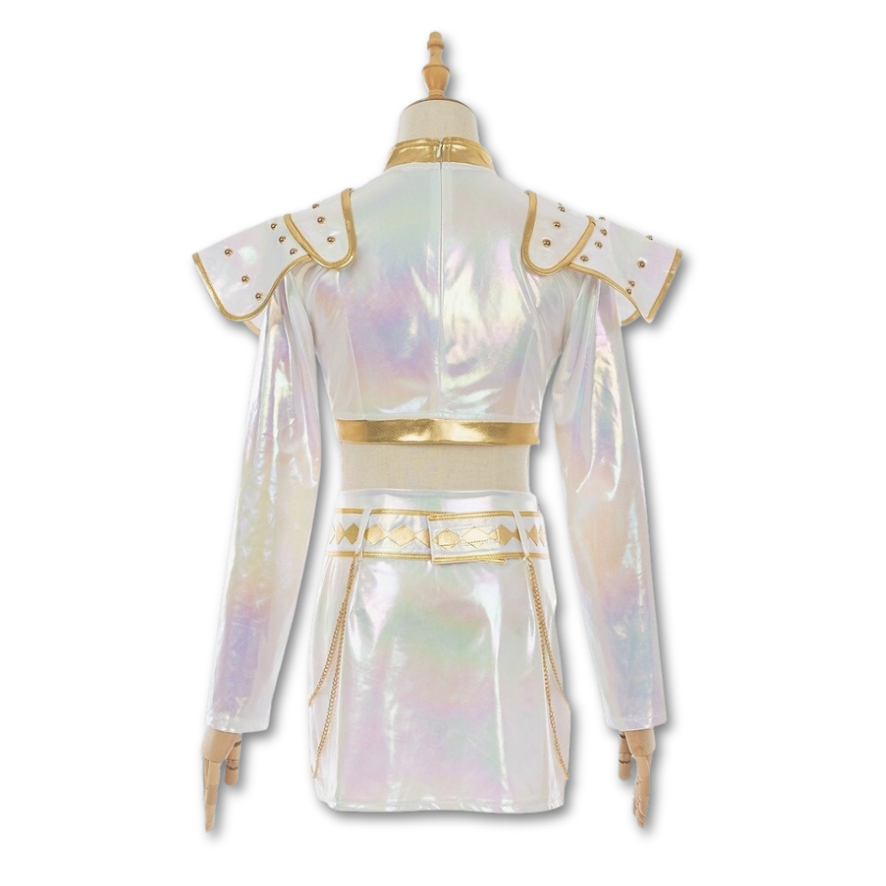 Kpop Halloween Costume Girls Holographic Outfit