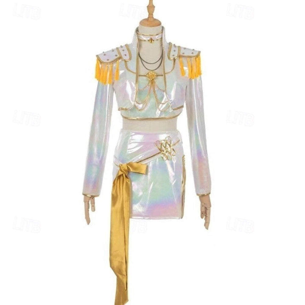 Kpop Halloween Costume Girls Holographic Outfit
