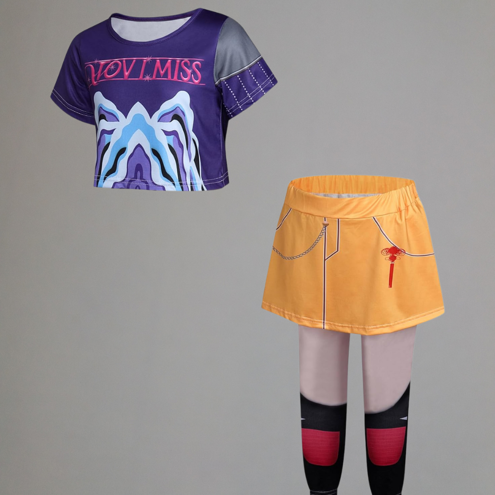 Kpop Hunter Halloween Costume Kids Stage Wear