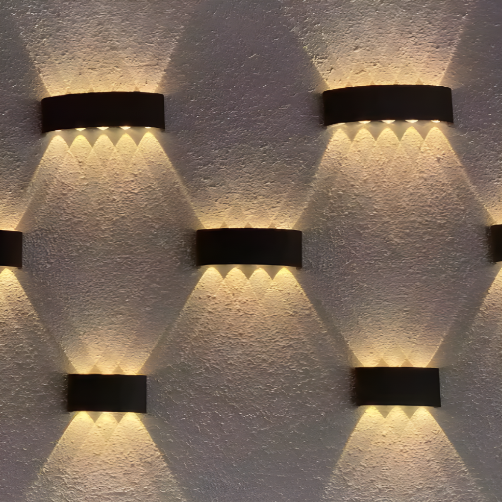 Lámpara de Pared LED Impermeable de Aluminio para Jardín Exterior