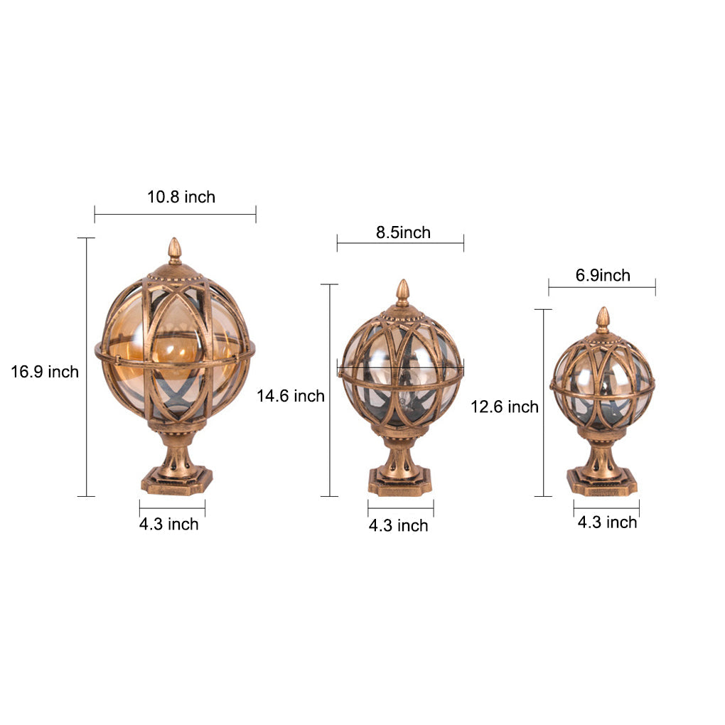 Outdoor Wall Light Vintage Glass Lantern