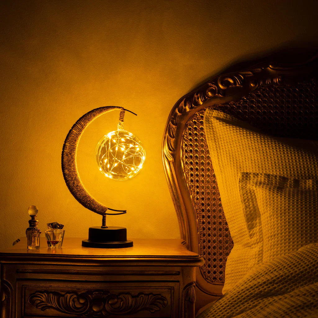 Lámpara de mesa LED Moon Light para dormitorios