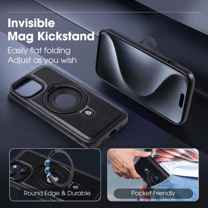 Phone Case Leather Magnetic Stand Cover