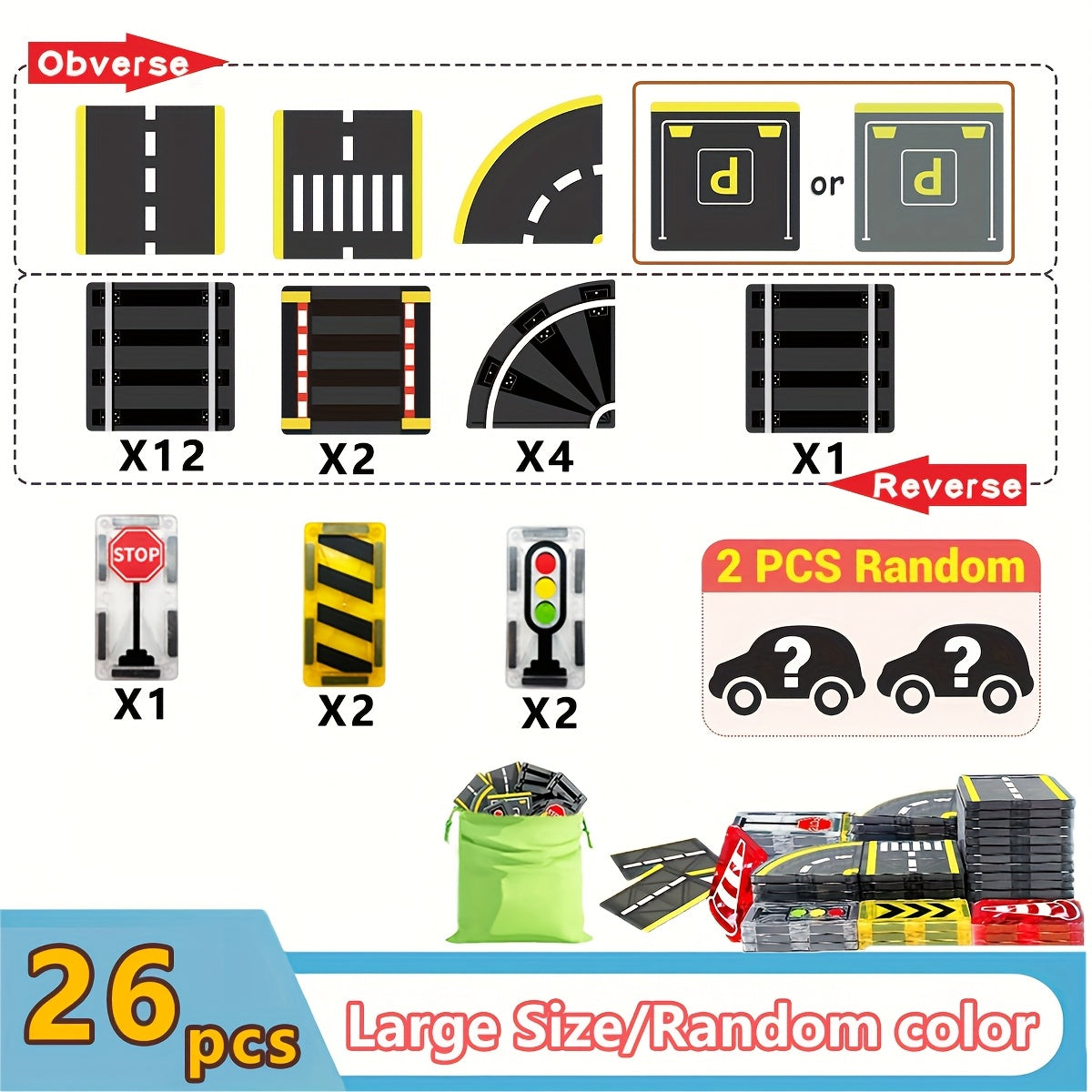 Magnetic Car Track Construction Toy Set