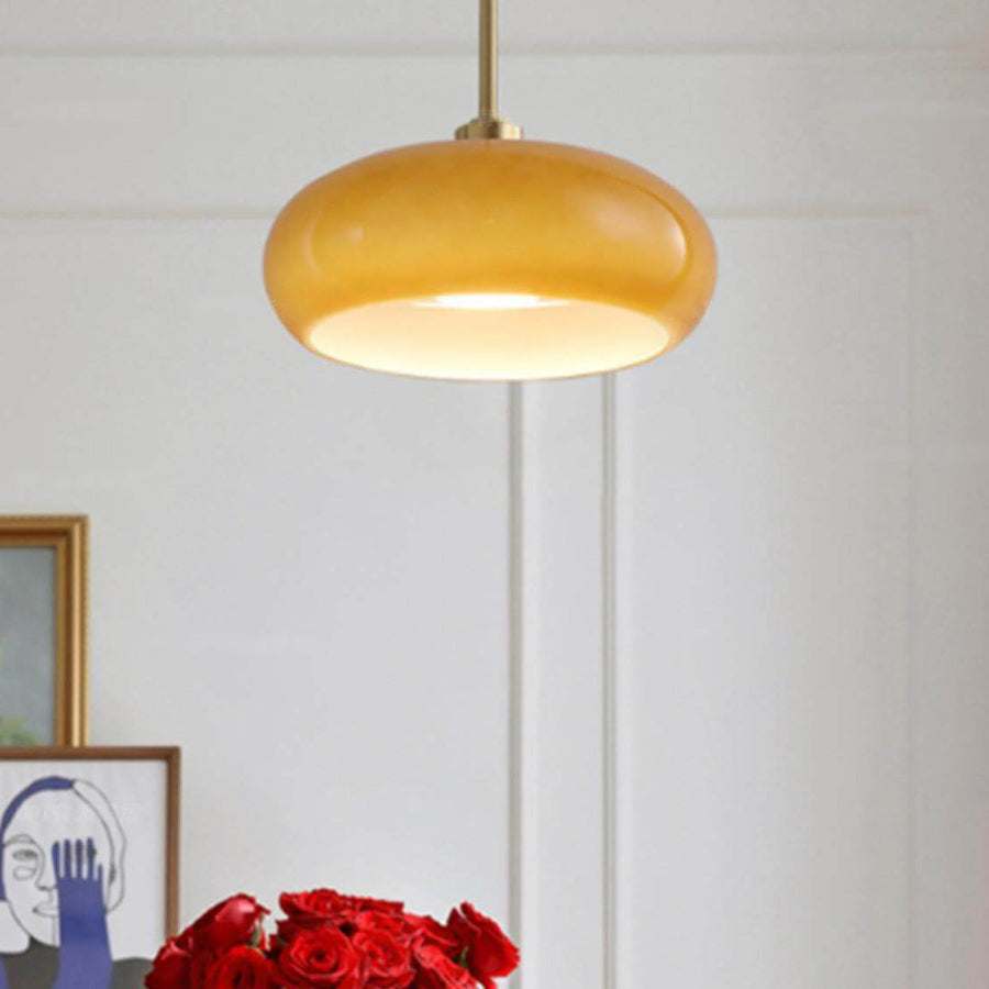 Vintage Round Glass Ceiling Light Fixture
