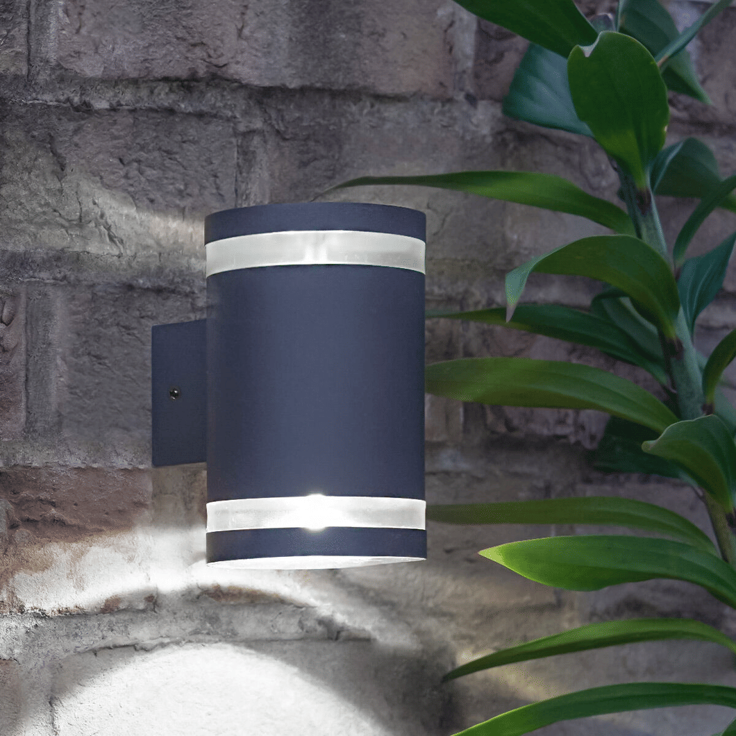 Aplique de pared exterior LED solar impermeable Updown