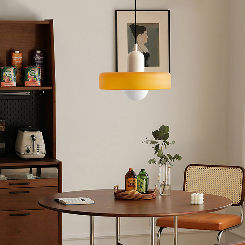 Lampada a sospensione in vetro colorato per case moderne