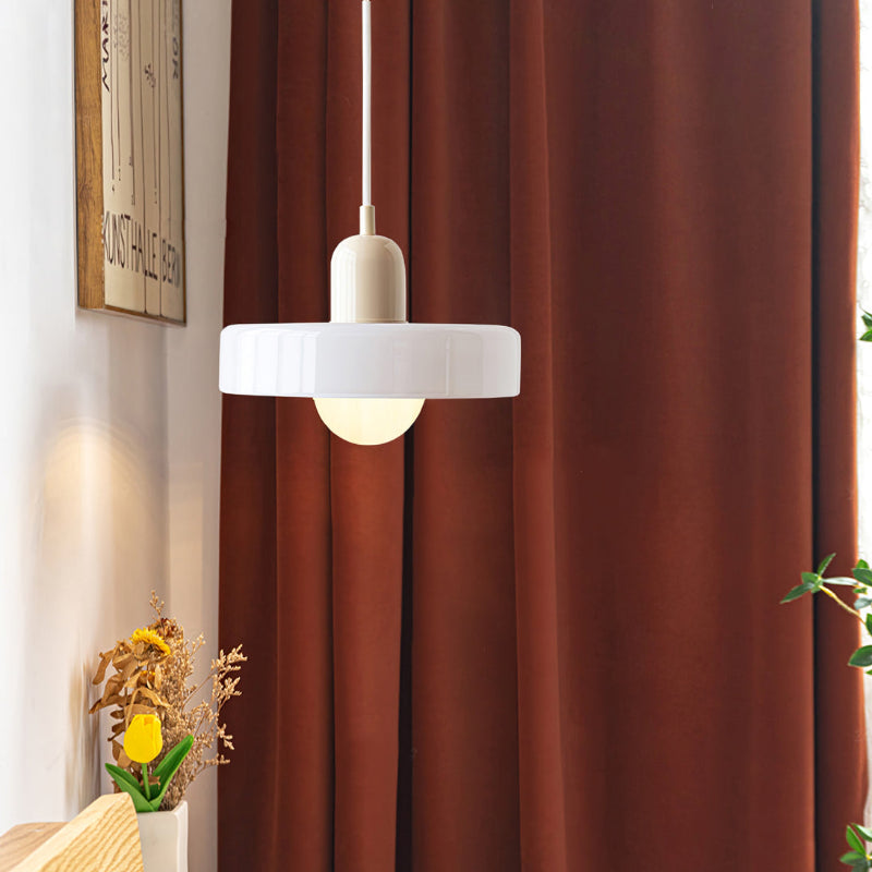Lampada a sospensione in vetro colorato per case moderne