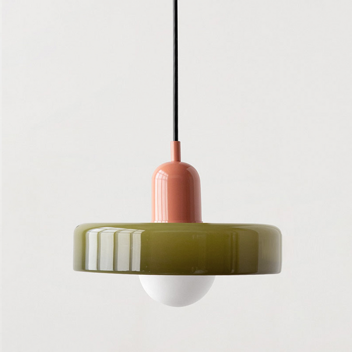 Bauhaus Inspired Colourful Glass Pendant Light