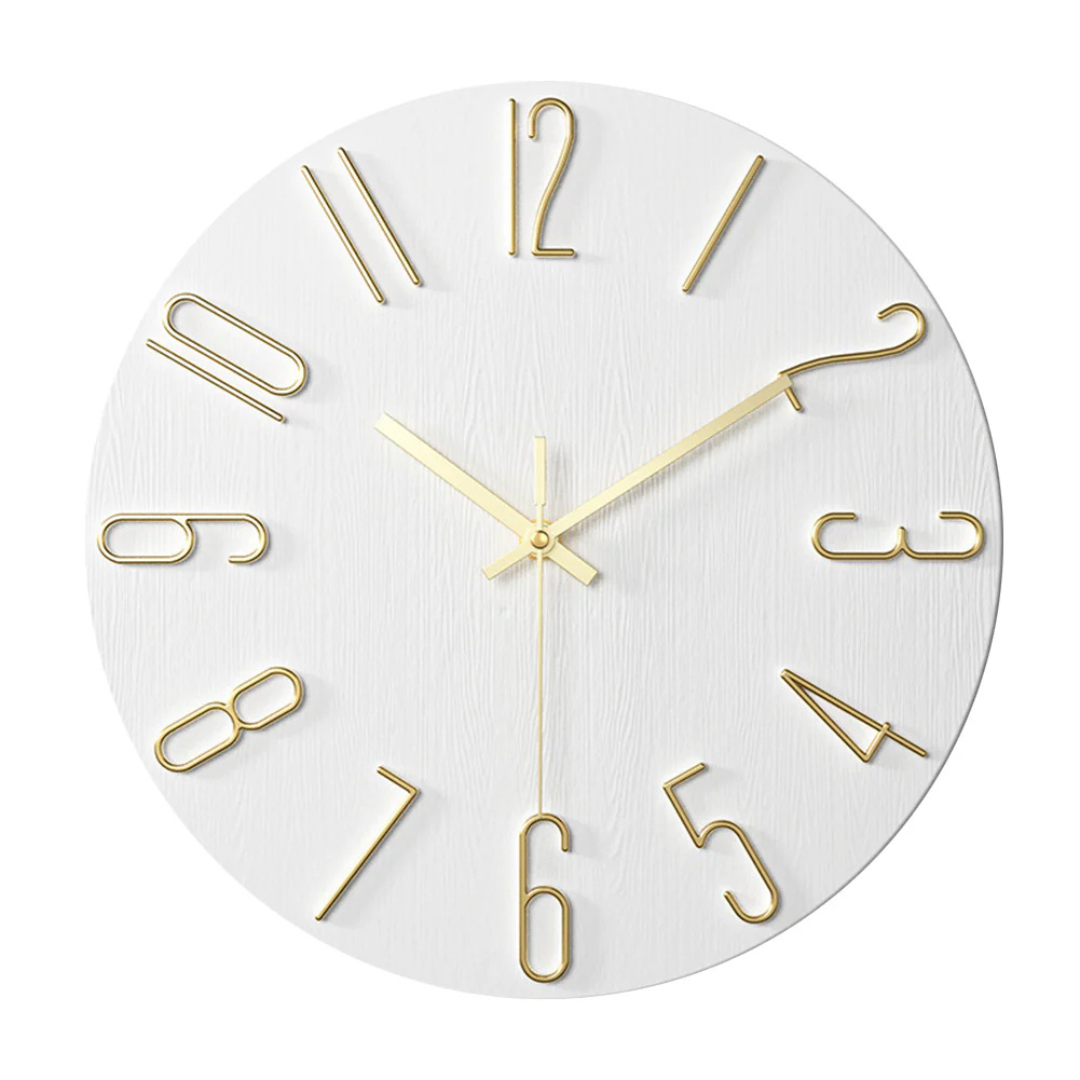 Reloj de pared silencioso moderno de cuarzo