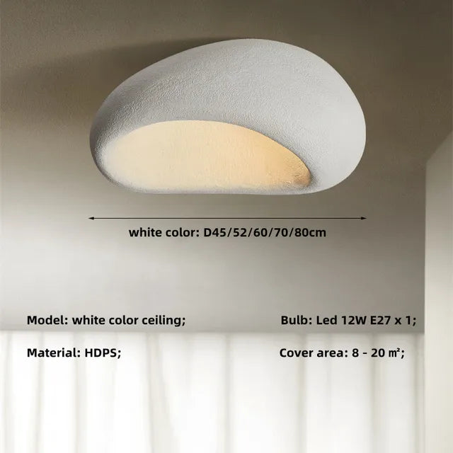 Plafonnier Style Rustique Wabi Sabi Lampe LED