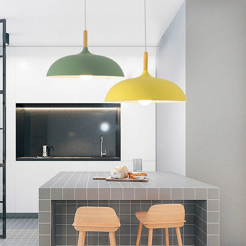 Ceiling Light Scandinavian Wood Pendant Lamp