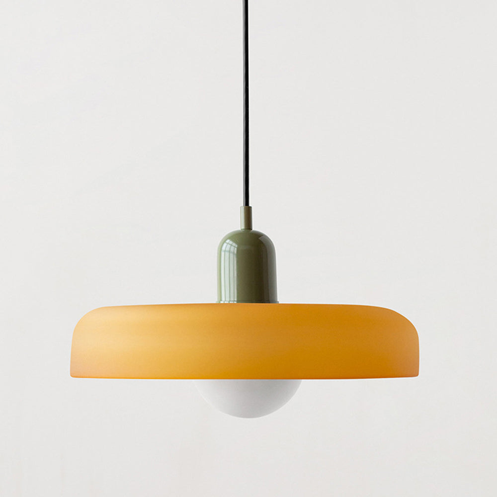 Lampada a sospensione in vetro colorato per case moderne