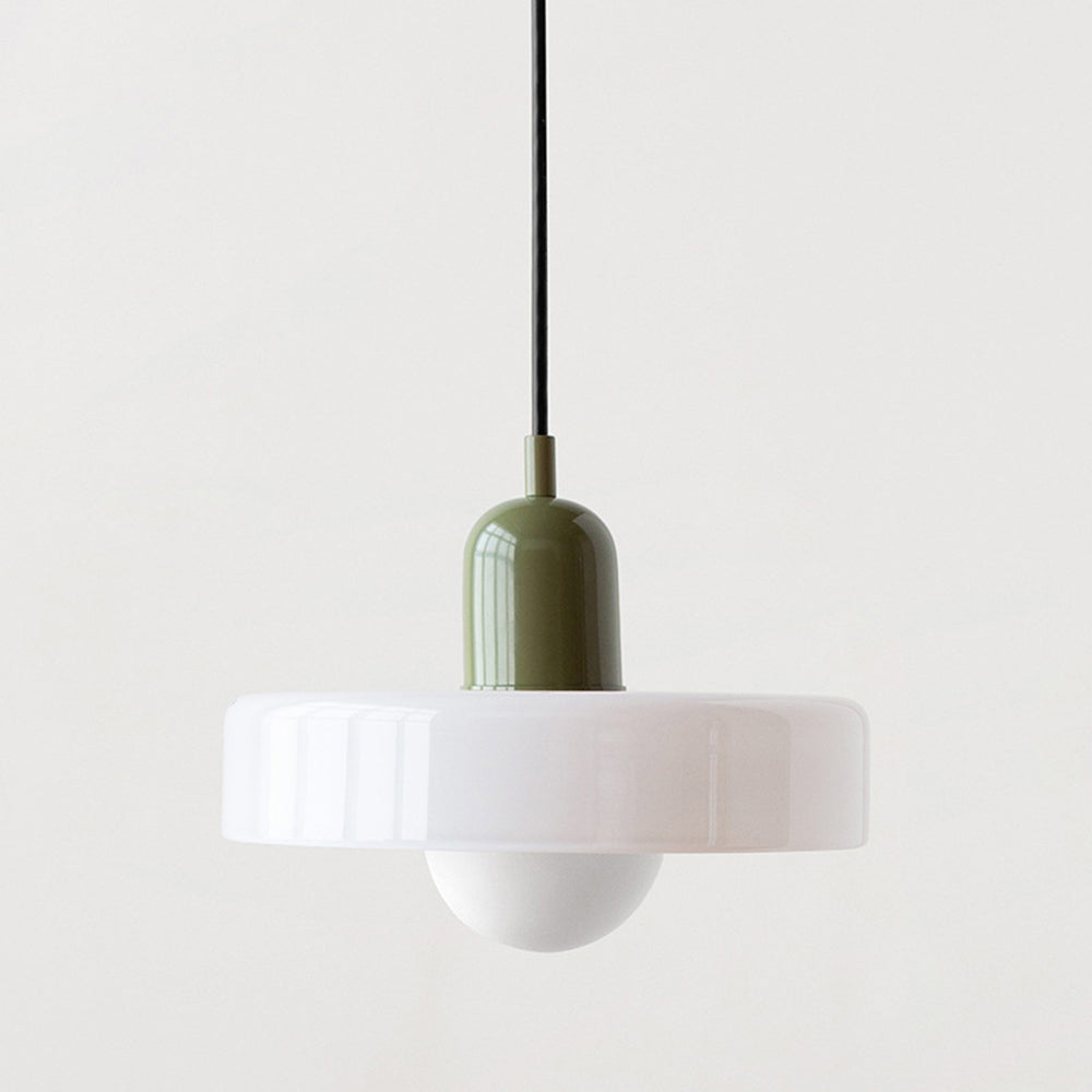 Lampada a sospensione in vetro colorato per case moderne