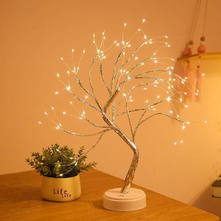LED Table Lamp with Colourful Tree Lights