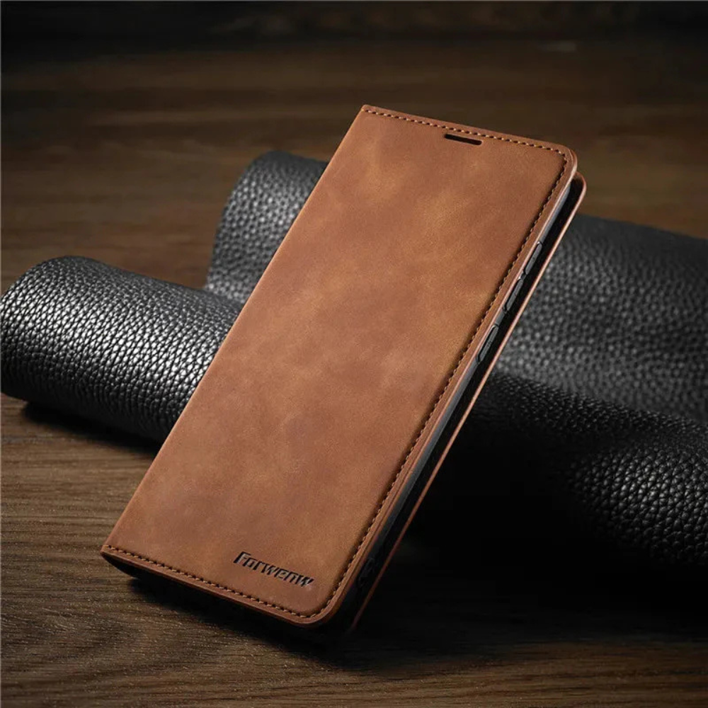 Phone Case Leather Magnetic Shockproof Slim Cover