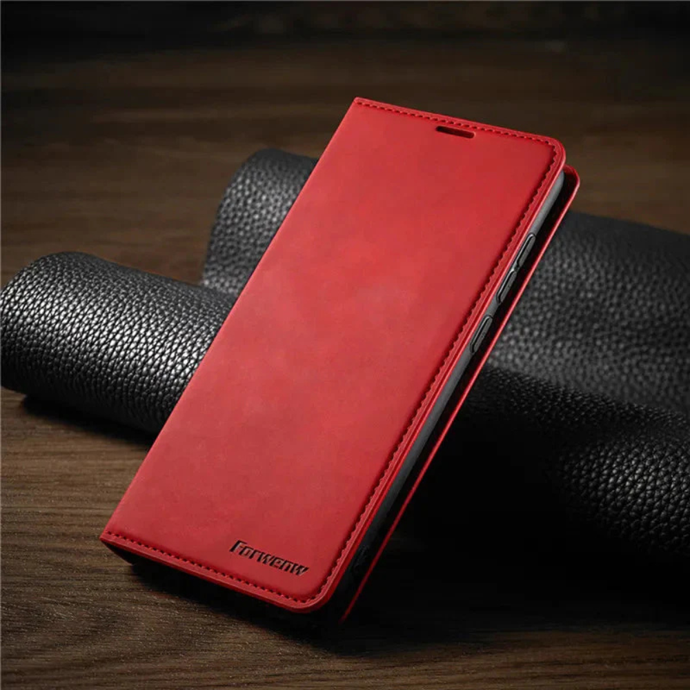 Phone Case Leather Magnetic Shockproof Slim Cover