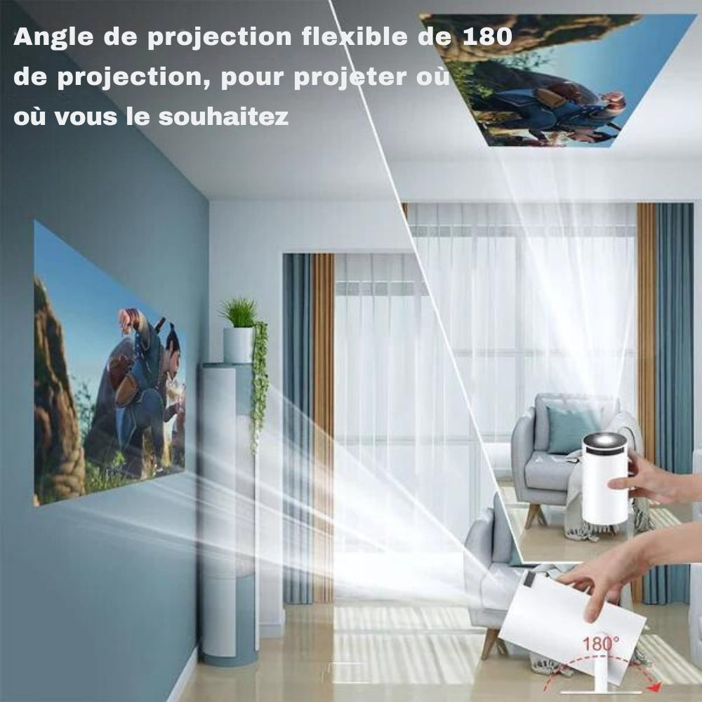 Miniproyector portátil de alta definición para cine en casa