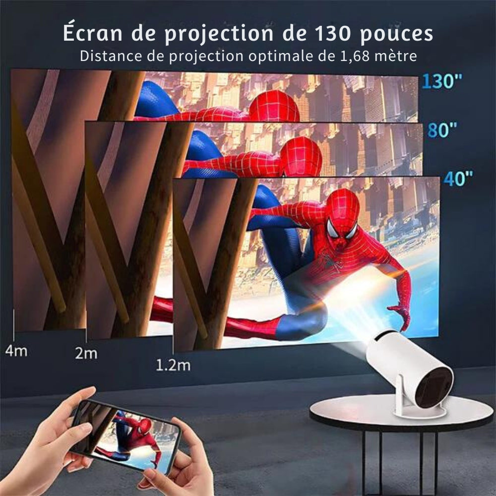 Miniproyector portátil de alta definición para cine en casa