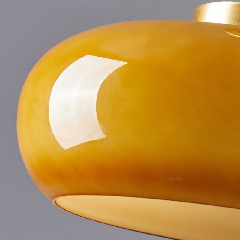 Vintage Round Glass Ceiling Light Fixture
