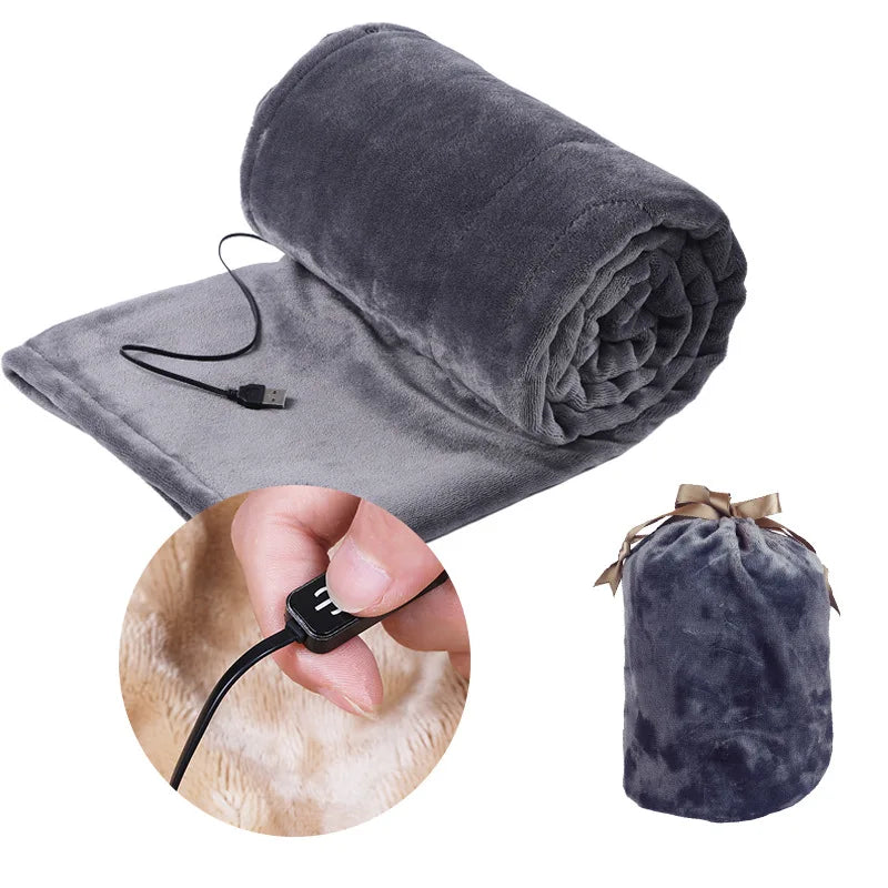 Coperta Elettrica USB Riscaldata Portatile da Viaggio