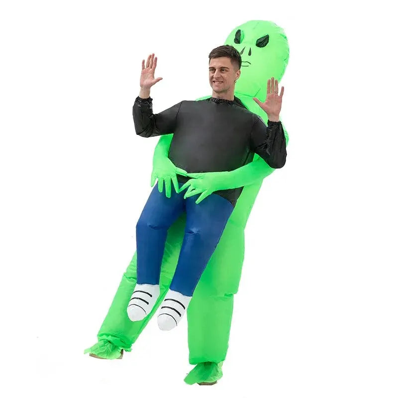 Men's Funny Inflatable Halloween Costume | Alien Carry Me Suit