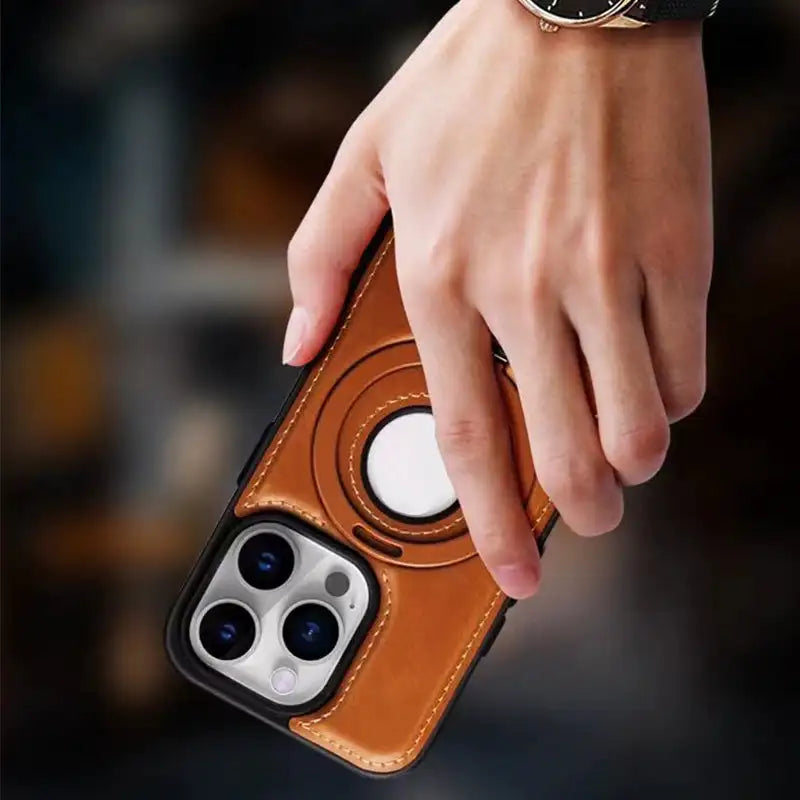 Phone Case Leather Magnetic Stand Cover