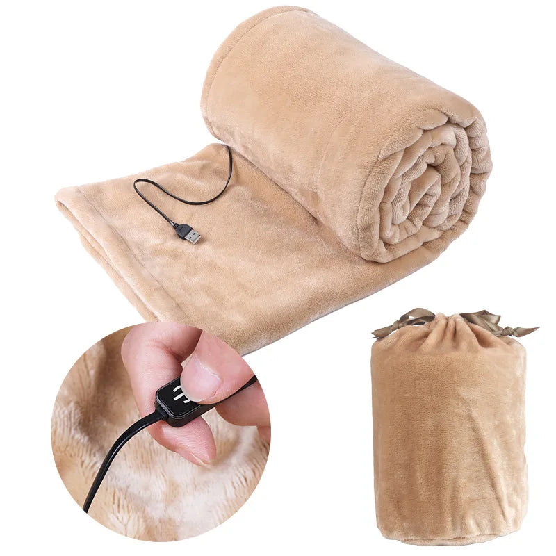 Coperta Elettrica USB Riscaldata Portatile da Viaggio