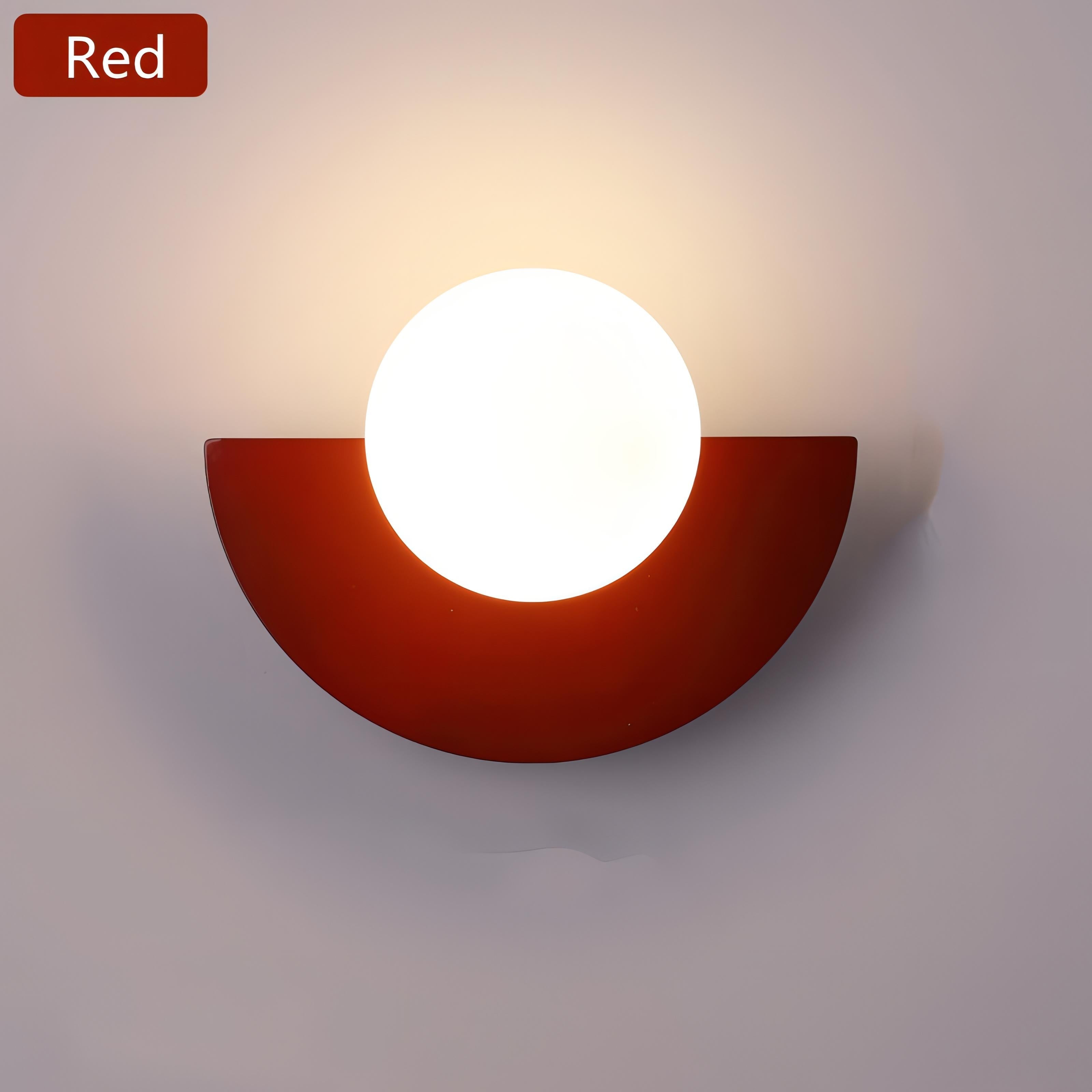 Aplique de pared nórdico LED de metal