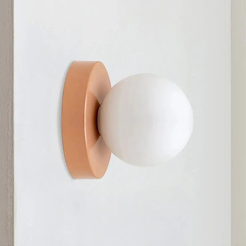 Aplique de pared con globo de cristal de diseño moderno