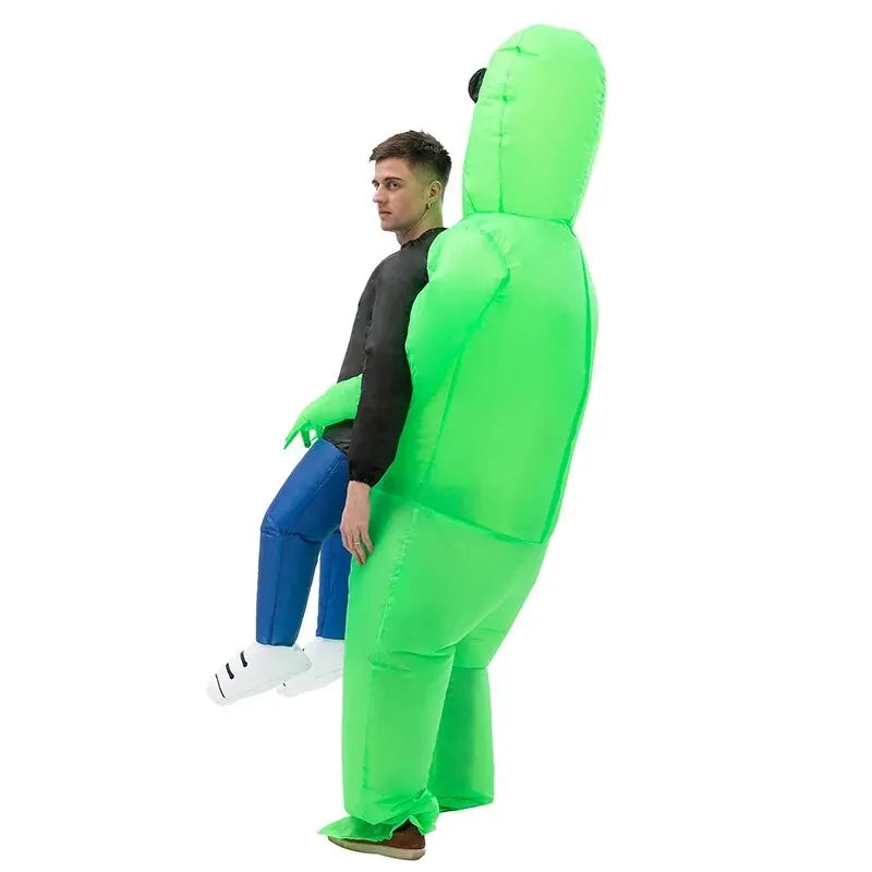 Men's Funny Inflatable Halloween Costume | Alien Carry Me Suit