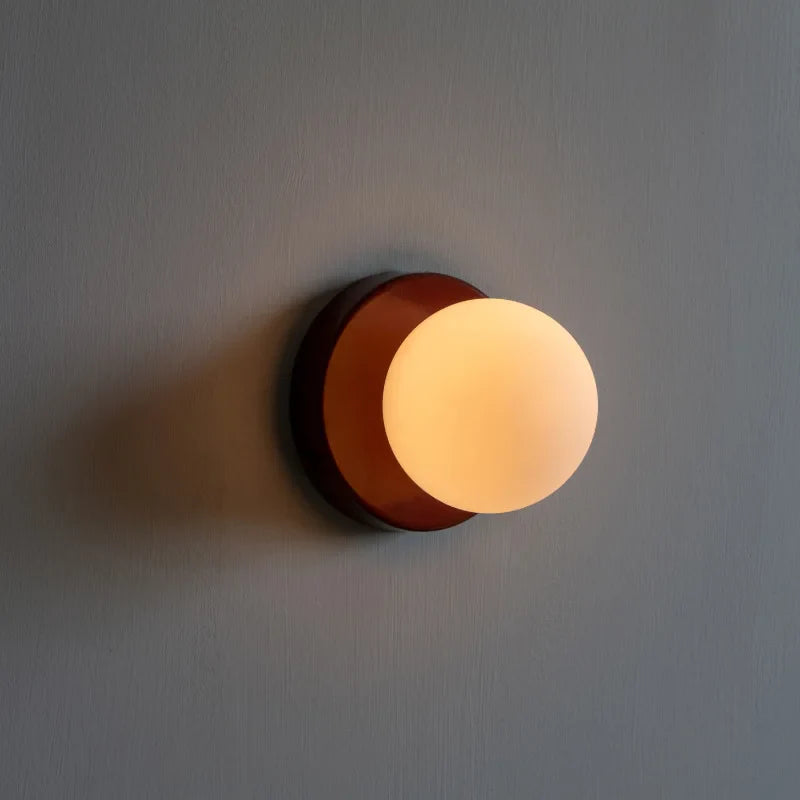 Aplique de pared con globo de cristal de diseño moderno
