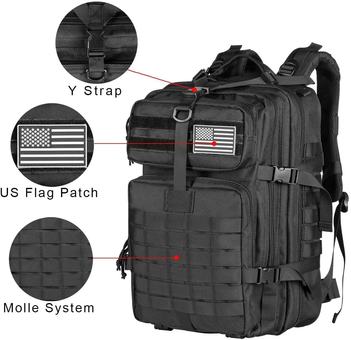 Tactical Backpack 50L Military Outdoor Rucksack