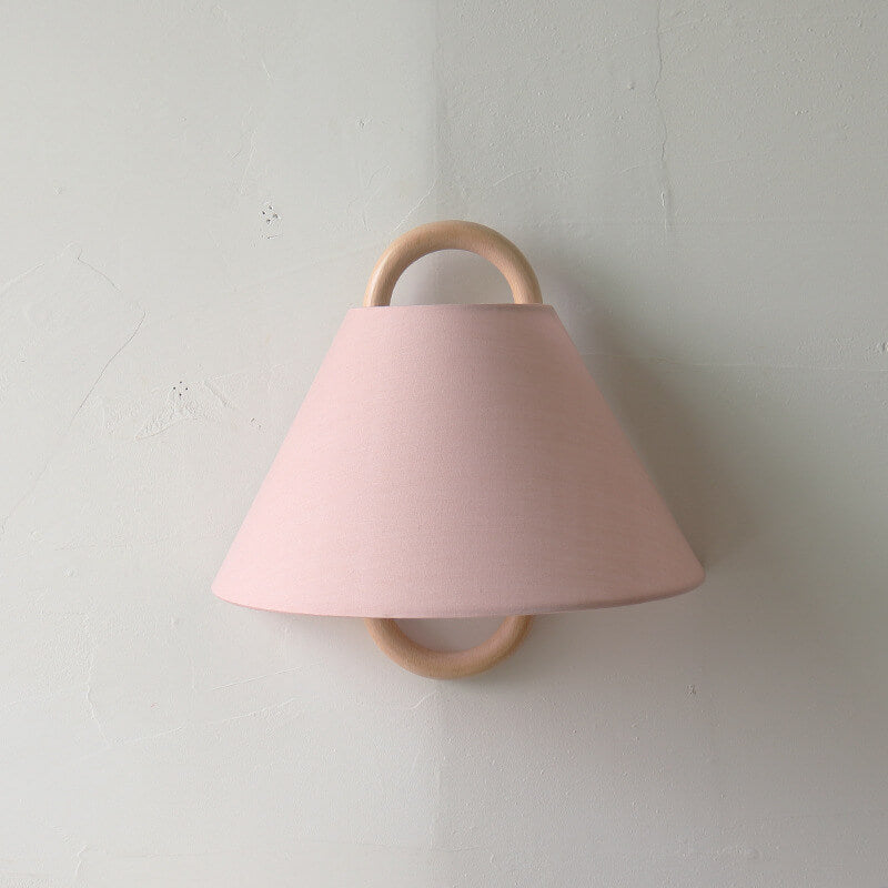 Wandlampe Modern Holz Stoff Wandleuchte Lampe