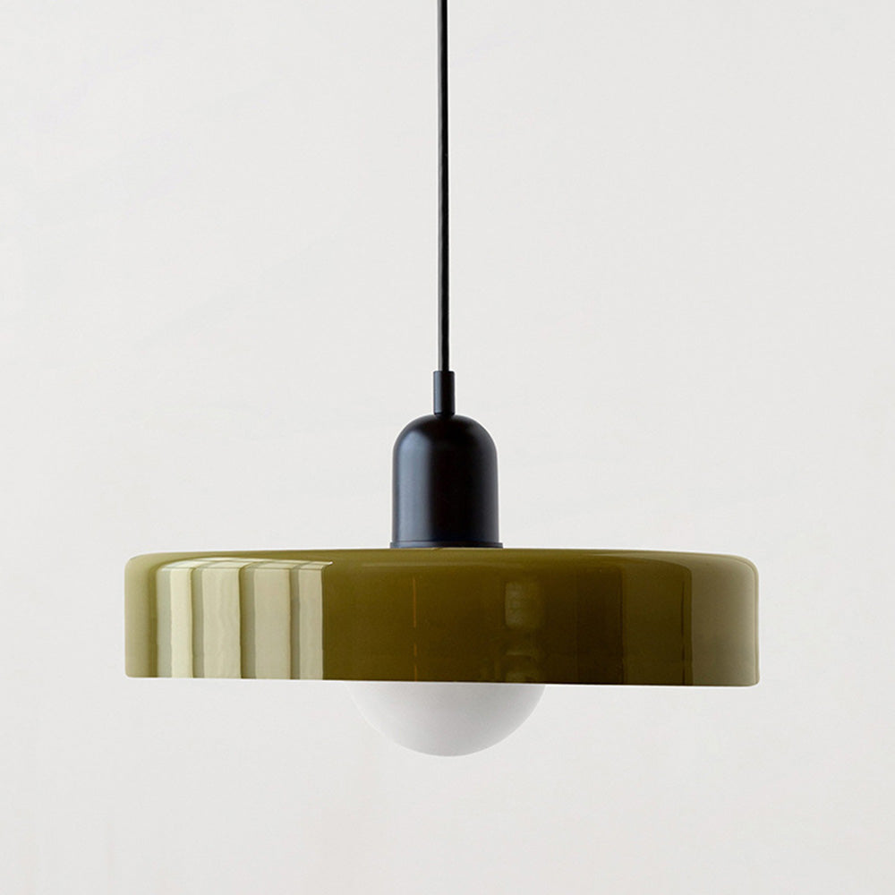 Lampada a sospensione in vetro colorato per case moderne