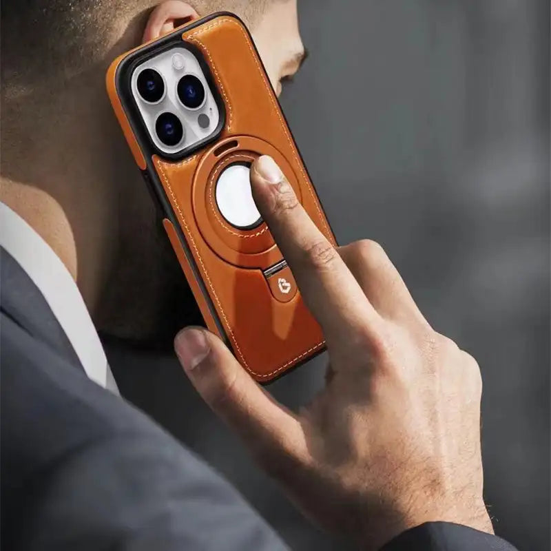 Phone Case Leather Magnetic Stand Cover
