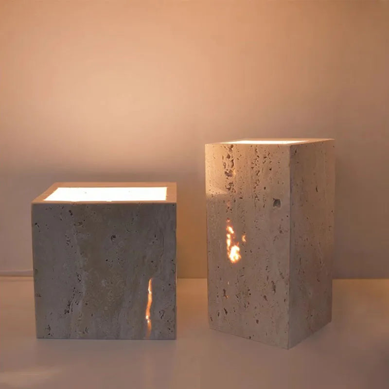 Wandleuchte Travertinstein LED Auf- und Abstrahlend