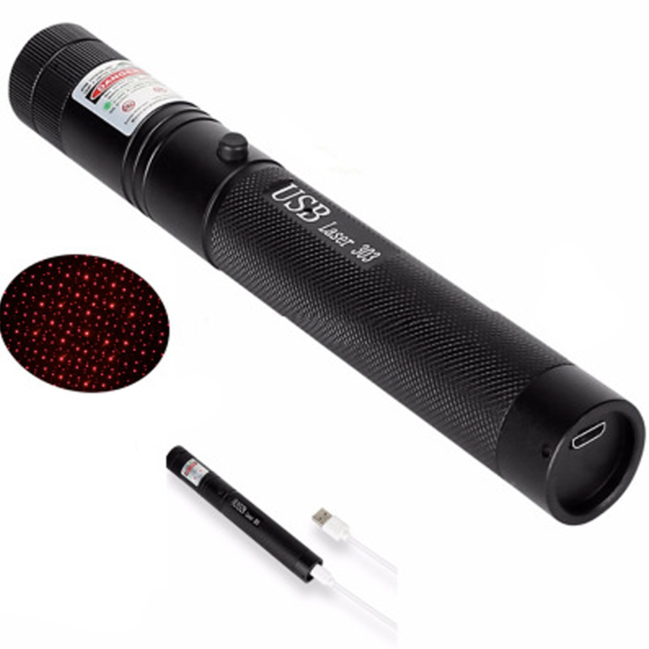 Pointeur laser à longue portée réglable en aluminium