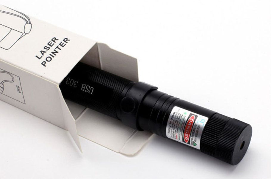 Pointeur laser à longue portée réglable en aluminium
