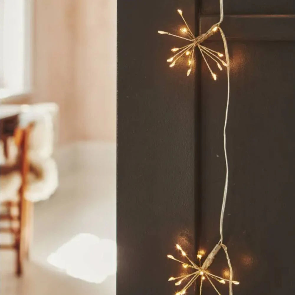 Outdoor Solar Fairy Lights with LED Starbursts