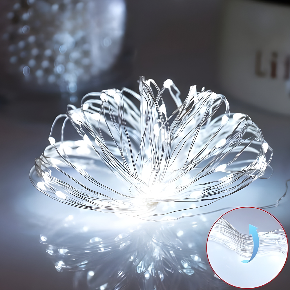 Luci a stringa solari impermeabili da esterno decorazione da giardino a LED