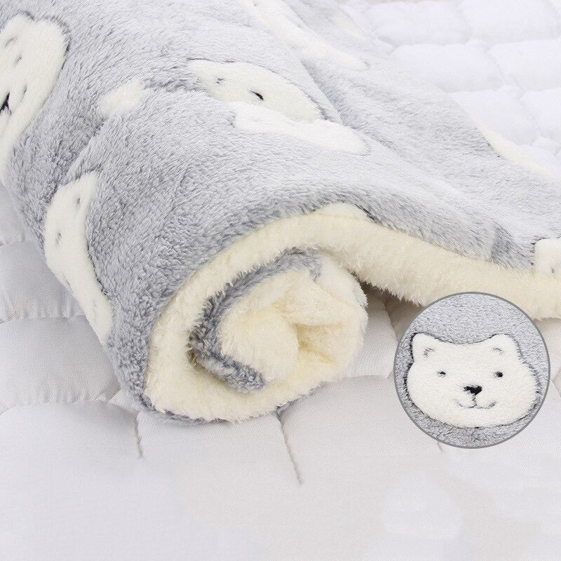 Coperta per cane in peluche lavabile cuscino per animali domestici