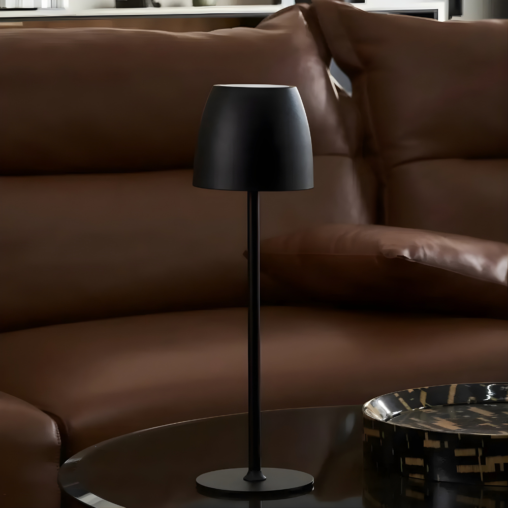 Lampada da tavolo impermeabile senza fili ricaricabile luce a batteria in ferro