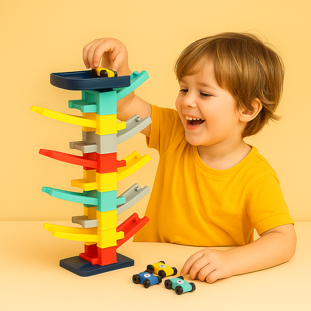 Toy Car Race Track Ramp Educational Gliding Racing Playset Kids