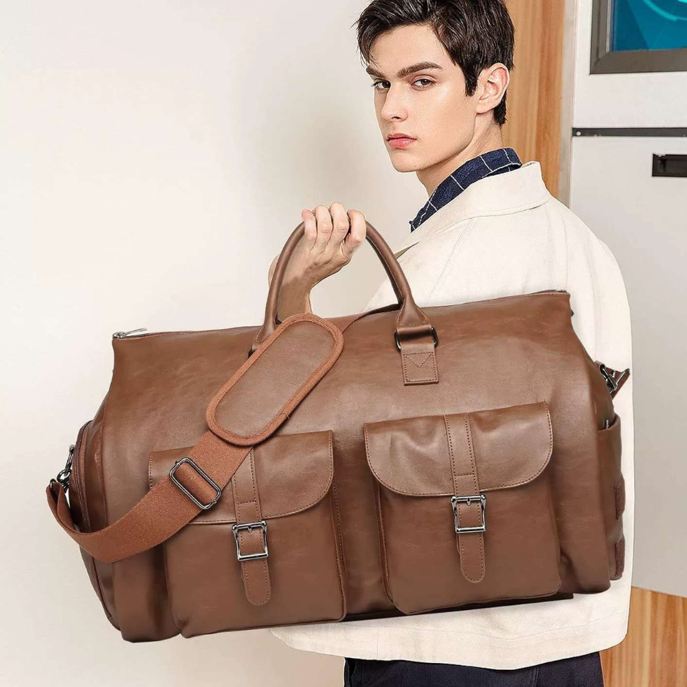 Reisetasche Leder Handgepäck Koffer