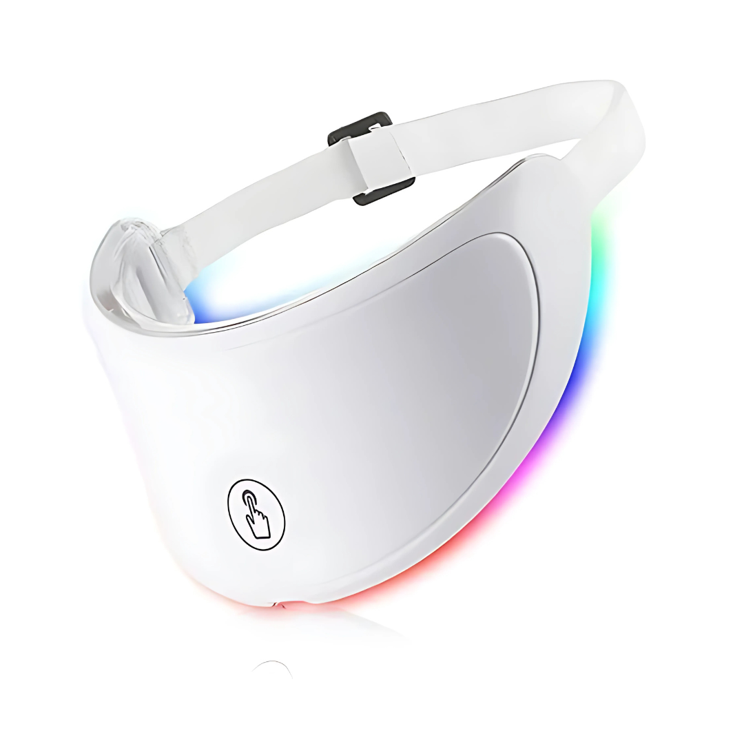 Máscara facial LED con terapia de luz para el cuello