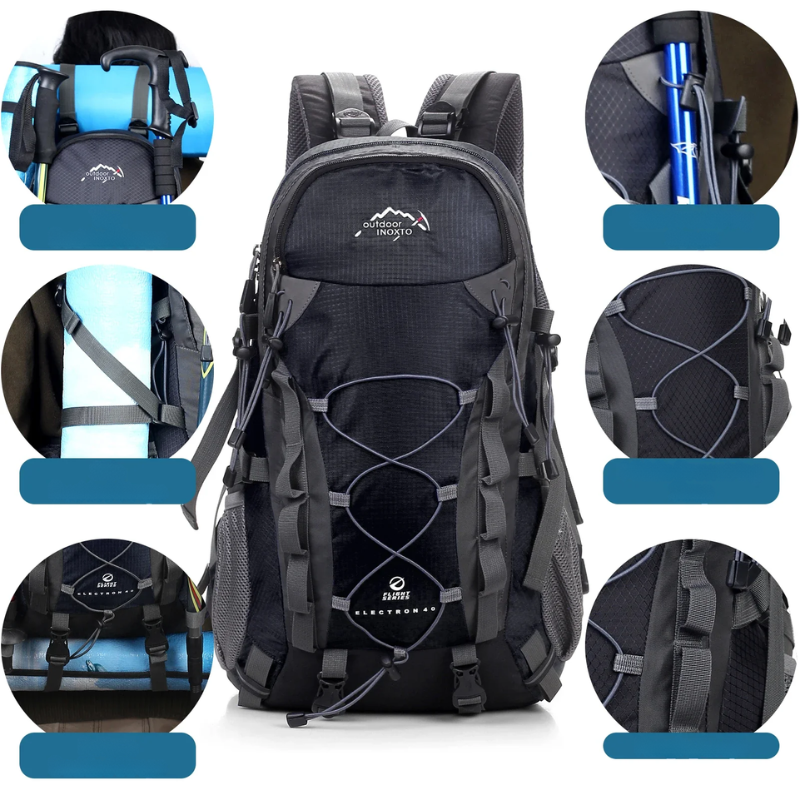 Waterproof Hiking Backpack Ergonomic 40L Outdoor Bag