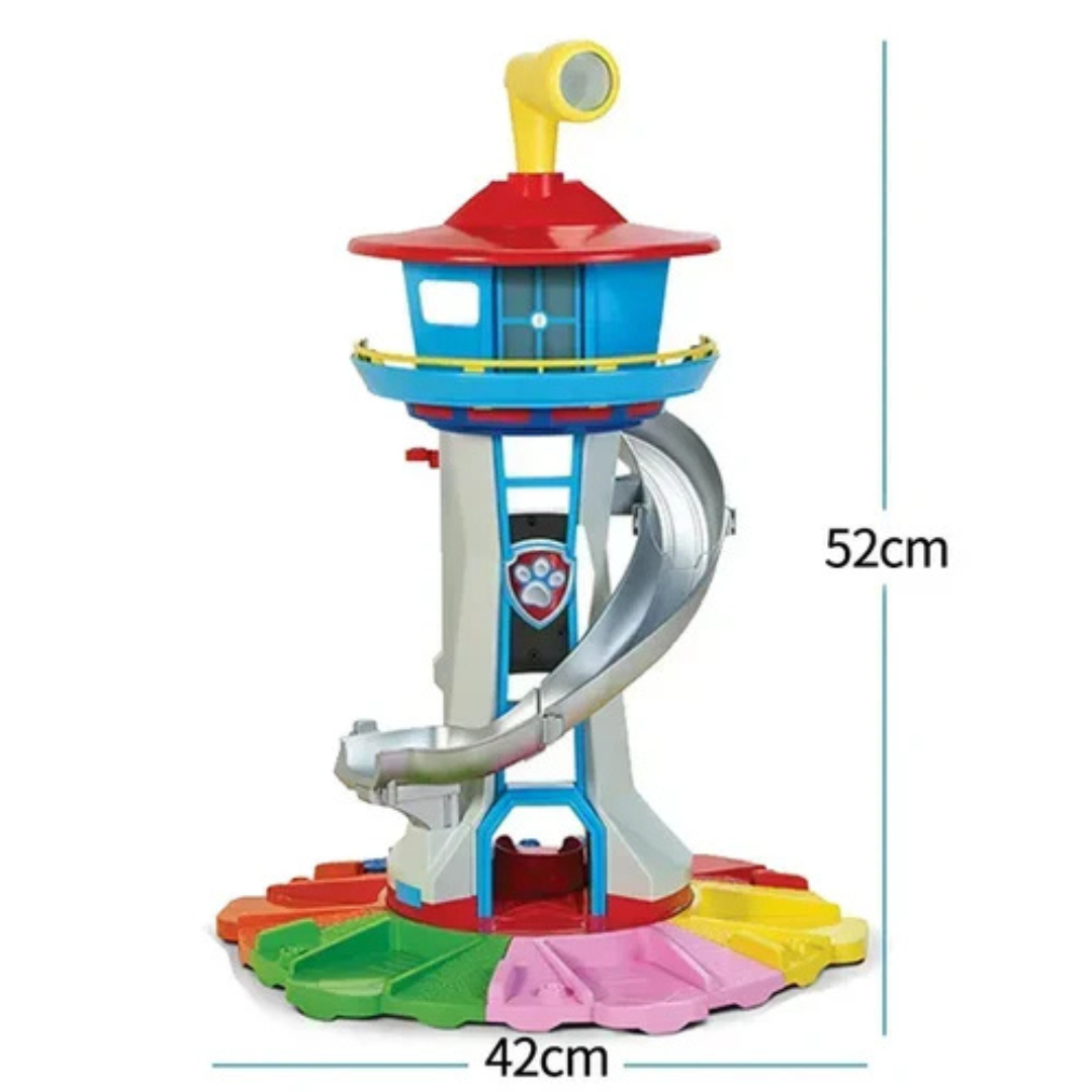 Juego infantil con coches y tobogán