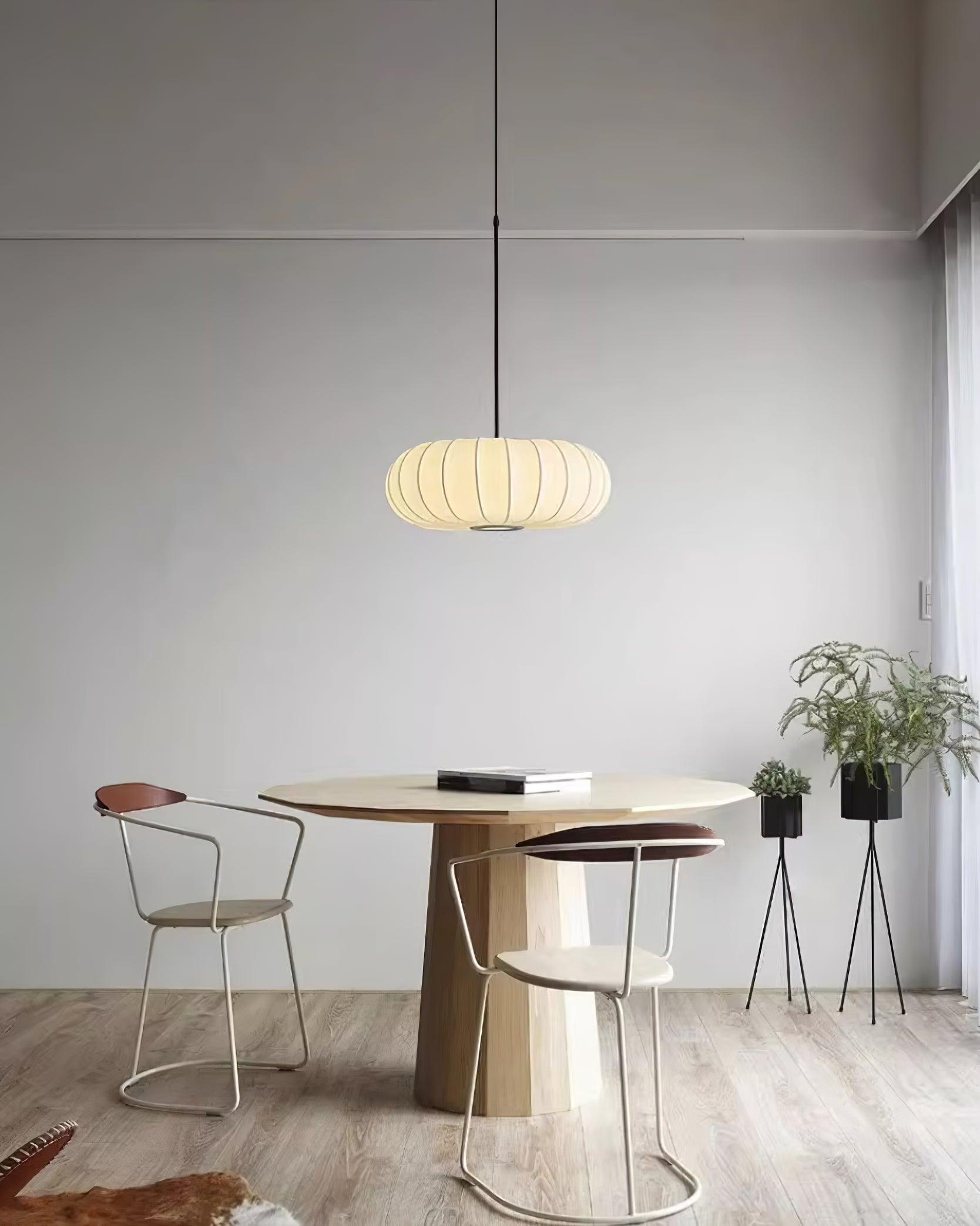 Pendant Light Fabric Minimalist Japanese Style
